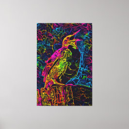De eenzame vogel 3 canvas afdruk