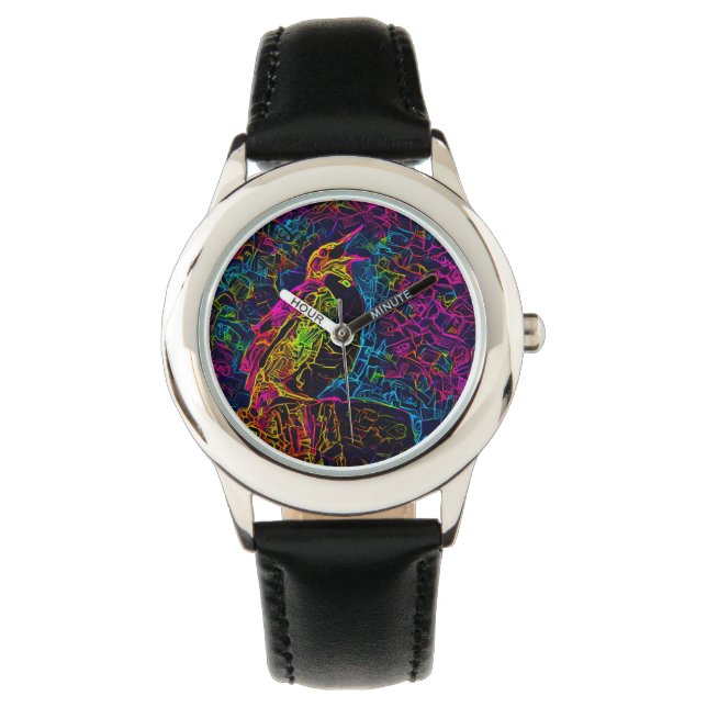 De eenzame vogel 3 horloge (Voorkant)