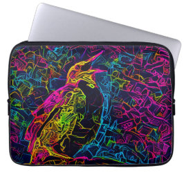 De eenzame vogel 3 laptop sleeve