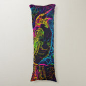 De eenzame vogel 3 lichaamskussen (Voorkant Verticaal)