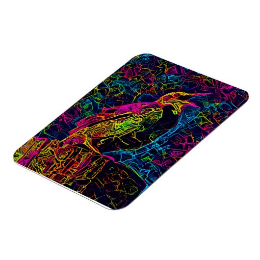 De eenzame vogel 3 magneet (Linkerzijde)