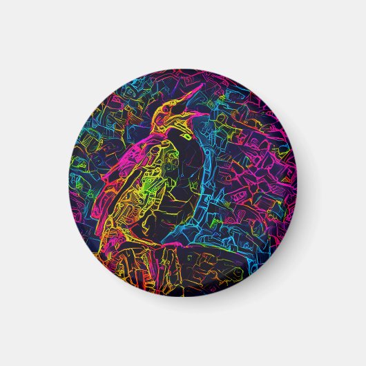 De eenzame vogel 3 magneet (Voorkant)