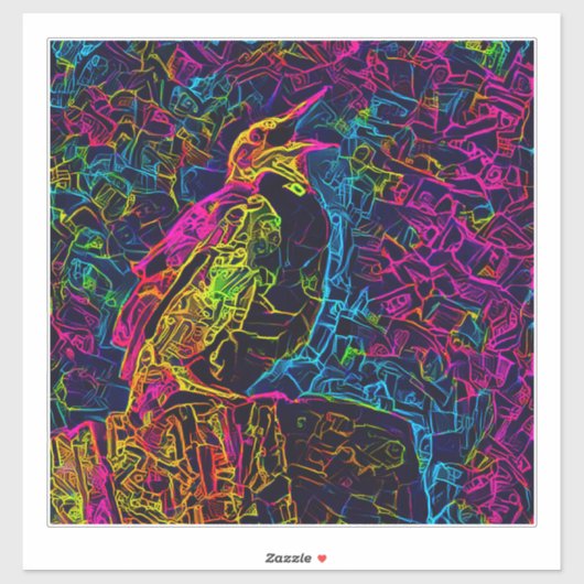 De Eenzame Vogel 3 Sticker (Vel)
