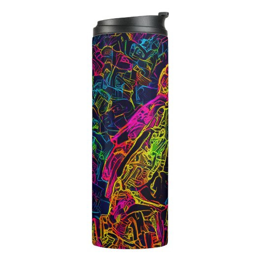 De eenzame vogel 3 thermosbeker (Gedraaid links)