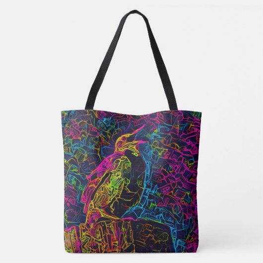 De eenzame vogel 3 tote bag (Achterkant)