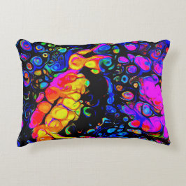 De eenzame vogel 4: vloeibare kunststijl accent kussen