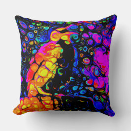 De eenzame vogel 4: vloeibare kunststijl kussen