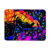 De eenzame vogel 4: vloeibare kunststijl magneet (Horizontaal)