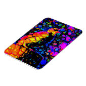 De eenzame vogel 4: vloeibare kunststijl magneet (Linkerzijde)