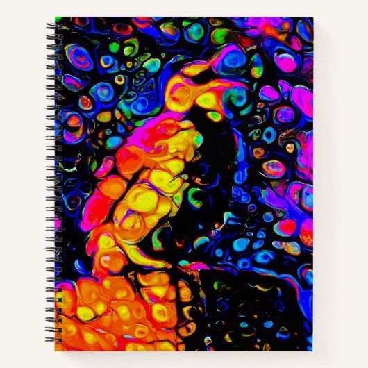 De eenzame vogel 4: vloeibare kunststijl notitieboek (Voorkant)