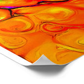 De eenzame vogel 4: vloeibare kunststijl poster (Hoek)