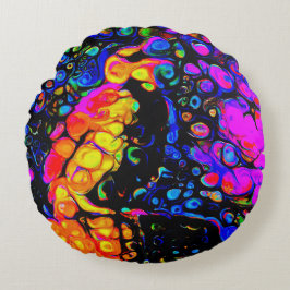 De eenzame vogel 4: vloeibare kunststijl rond kussen