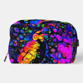 De eenzame vogel 4: vloeibare kunststijl toilettasje (Achterkant)