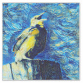 De Eenzame Vogel in VanGogh-stijl Sticker (Voorkant)