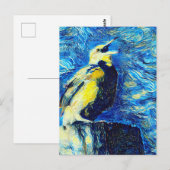 De eenzame vogel van Gogh stijl Briefkaart (Voorkant / Achterkant)