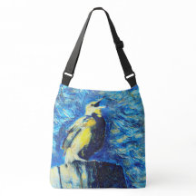 De eenzame vogel van Gogh stijl