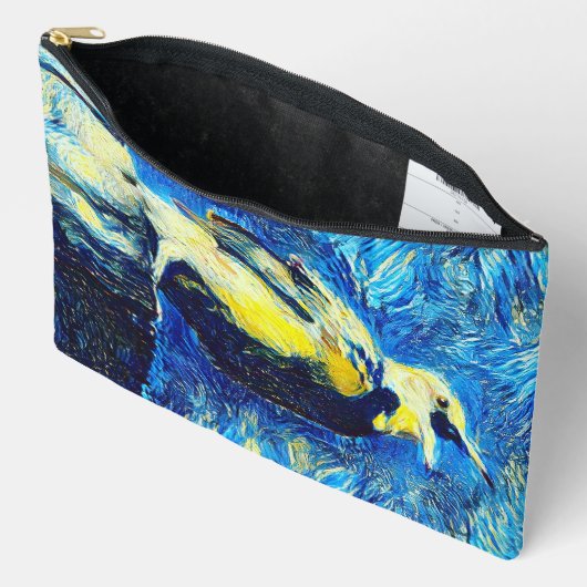 De eenzame vogel van Gogh stijl Etui (Open)