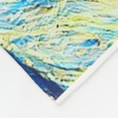 De eenzame vogel van Gogh stijl Fleece Deken (Hoek)