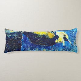 De eenzame vogel van Gogh stijl Lichaamskussen