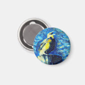 De eenzame vogel van Gogh stijl Magneet (Voorkant / Achterkant)