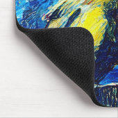 De eenzame vogel van Gogh stijl Muismat (Hoek)