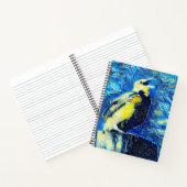 De eenzame vogel van Gogh stijl Notitieboek (Binnen)