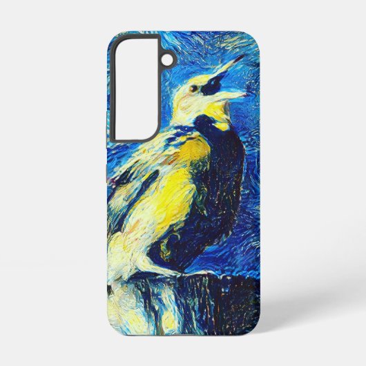 De eenzame vogel van Gogh stijl Samsung Galaxy Hoesje (Achterkant)