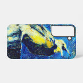De eenzame vogel van Gogh stijl Samsung Galaxy Hoesje (Achterkant horizontaal)