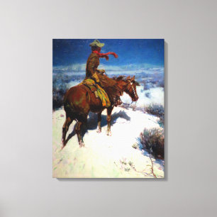 De Eenzame Waakzaamheid door William Herbert Dunto Canvas Afdruk