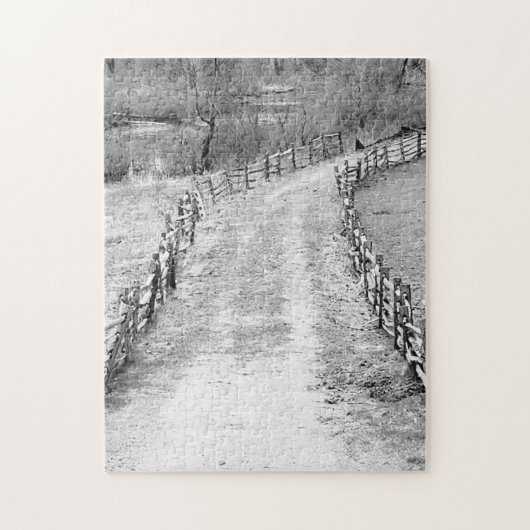 De eenzame weg legpuzzel (Verticaal)