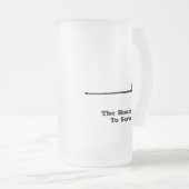 De eer is om te dienen matglas bierpul (Voorkant rechts)