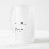 De eer is om te dienen matglas bierpul (Voorkant links)