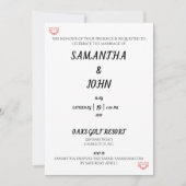 De eer van uw aanwezigheid kaart (Voorkant)