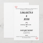 De eer van uw aanwezigheid kaart (Voorkant / Achterkant)