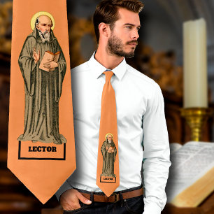 De eerbiedwaardige Bede predikend (P 008) Stropdas