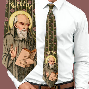 De eerbiedwaardige Bede predikend (P 008) Stropdas