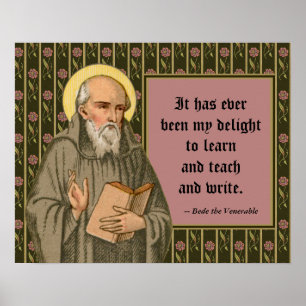 De Eerbiedwaardige Bede Preekt (P 008; Citaat) Poster