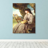 De eerlijke amateur, 1862 canvas afdruk (Insitu (Houten vloer))
