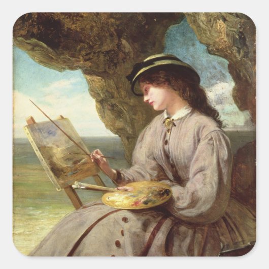 De eerlijke amateur, 1862 vierkante sticker (Voorkant)