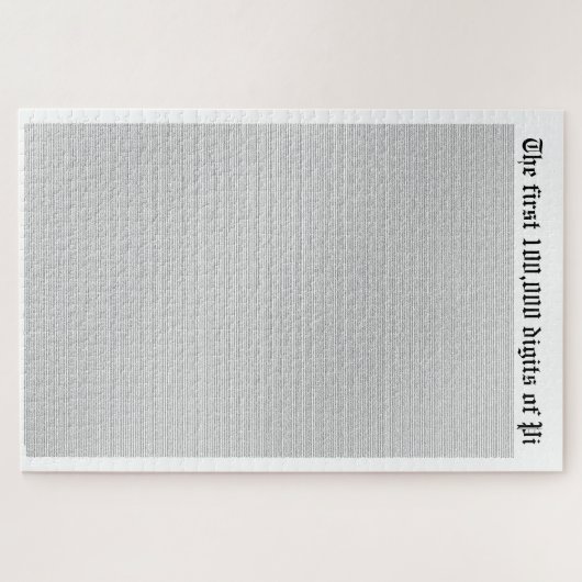 De eerste 100.000 cijfers van Pi Legpuzzel (Horizontaal)