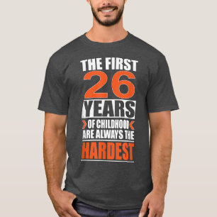 De eerste 26 jaar van de kindertijd zijn altijd de t-shirt