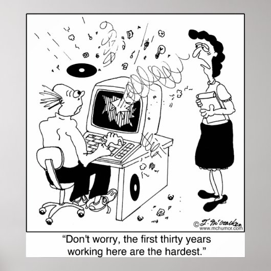 De eerste 30 jaar hier zijn de moeilijkste poster (Voorkant)