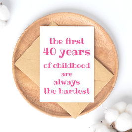 De eerste 40 jaar kindertijd zijn de moeilijkste briefkaart