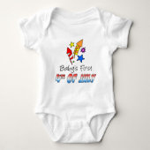 De eerste 4 juli van de baby romper (Voorkant)