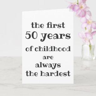 De eerste 50 jaar kindertijd zijn de moeilijkste kaart