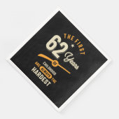 De eerste 62 jaar - 62e verjaardag van de cadeau servet (Hoek)