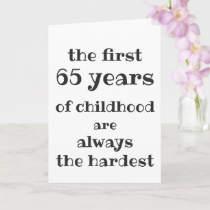 De eerste 65 jaar kindertijd zijn de moeilijkste kaart