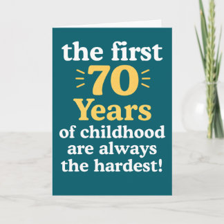 De eerste 70 jaar van de kindertijd zijn het zwaar kaart
