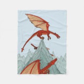 De eerste aan de top Wins. Fleece Deken (Voorkant)