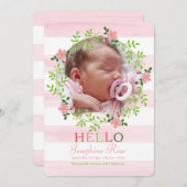 De eerste Aankondiging van de Geboorte van de Foto (Voorkant / Achterkant)